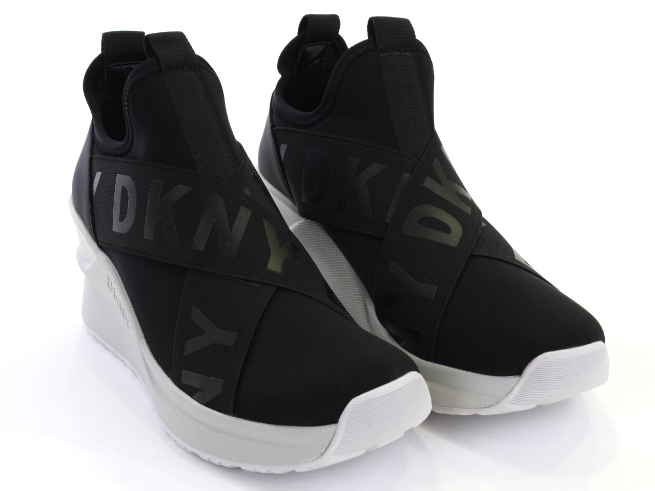 Dkny leya discount wedge sneakers